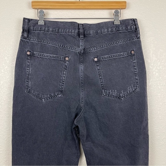 Free People We the Free The Lasso High Waist Straight Leg Jean Black Size 31 - Picture 7 of 15